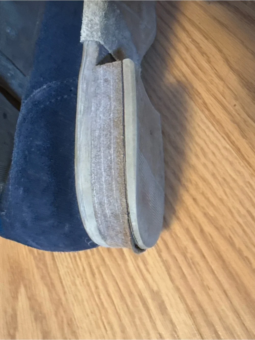 Italian Navy Suede Oxford Lace-Up Shoes